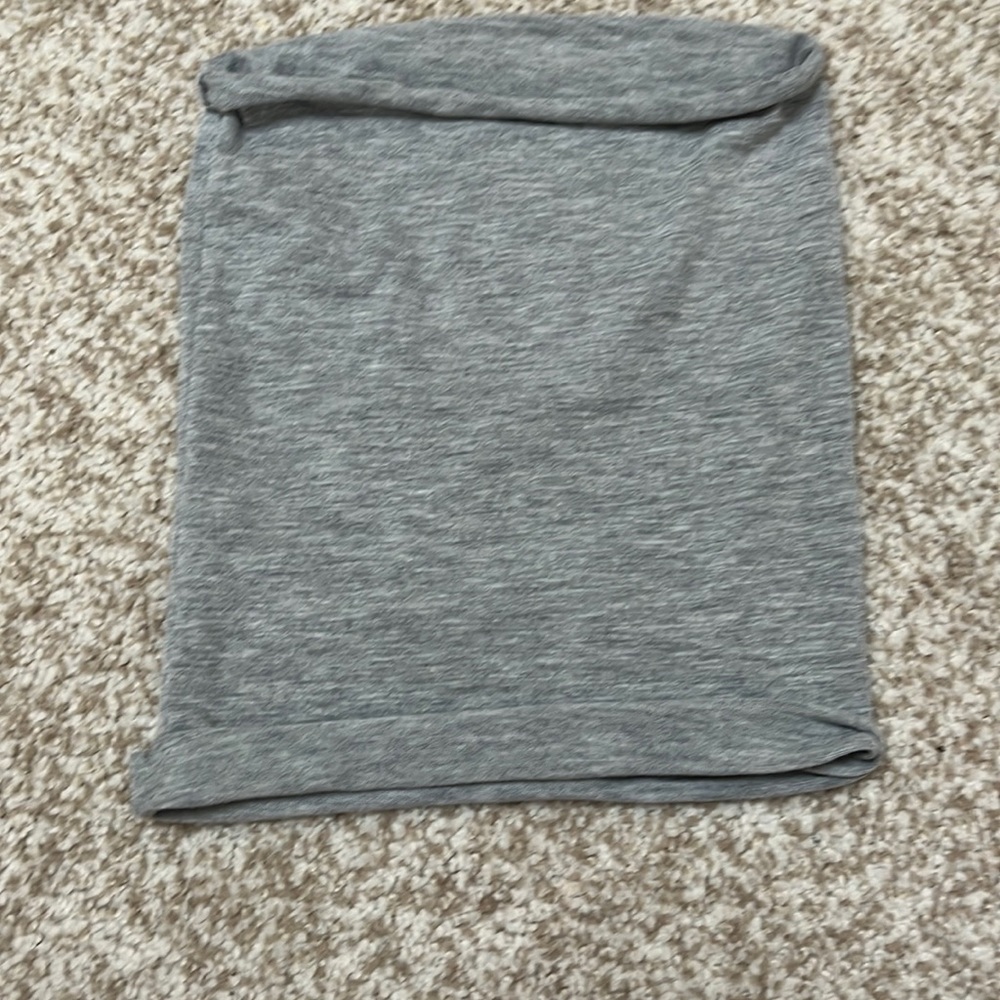 Gray Bandeau Top